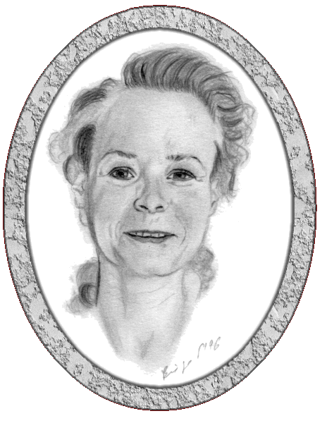 Selbstportrait der K&uuml;nstlerin Bibo