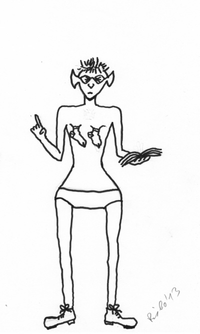 Karikatur Frau 2013